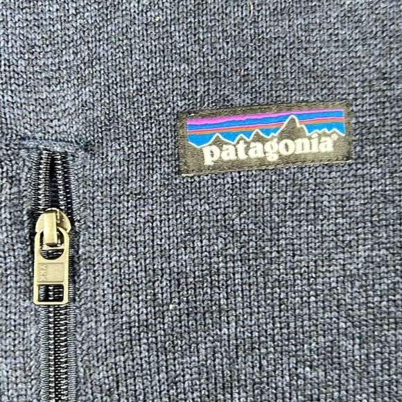 🔥 PATAGONIA BETTER SWEATER SHERPA FLEECE VEST Navy Men’s XL - PERFECT Condition - Picture 4 of 10